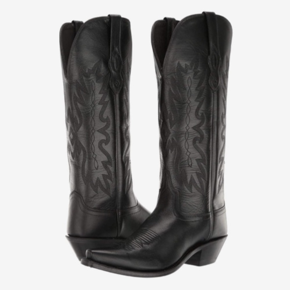 Old west Chloe black leather boots